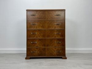 Art Deco Walnut Chest Of Drawers