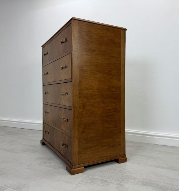 Art Deco Walnut Chest Of Drawers - Image 7
