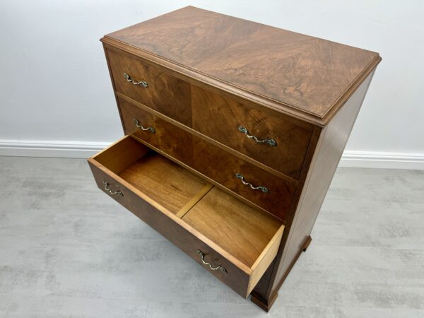 Art Deco Walnut Chest Of Drawers - Image 11