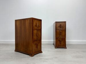 Art Deco Walnut Bedside Tables