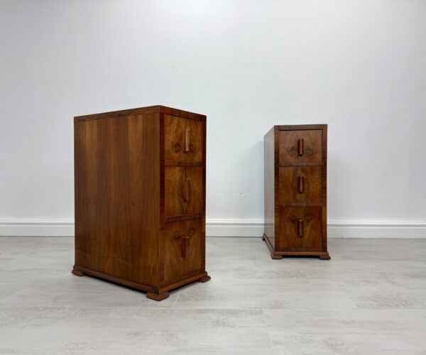 Art Deco Walnut Bedside Tables