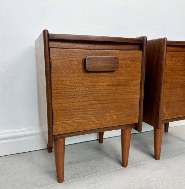 Pair of Mid Century Teak Bedside Tables - Image 3