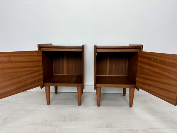 Pair of Mid Century Teak Bedside Tables - Image 5