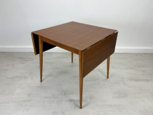 Mid Century Teak Drop Leaf Dining Table