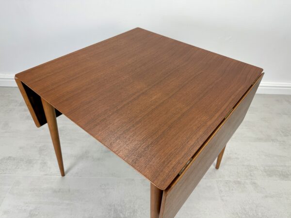 Mid Century Teak Drop Leaf Dining Table - Image 4