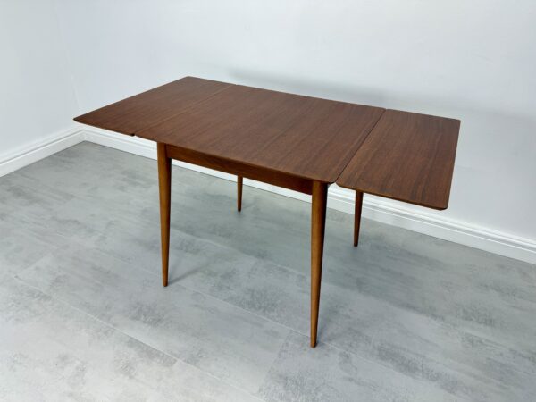 Mid Century Teak Drop Leaf Dining Table - Image 8