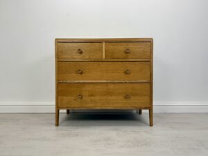 Mid Century Light Oak chest Of Drawers