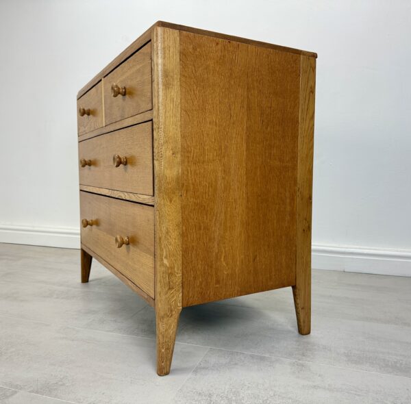 Mid Century Light Oak Chest Of Drawers - Image 7
