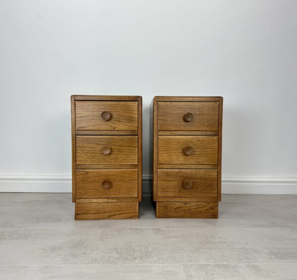 Pair Of Oak Bedside Tables - Image 2